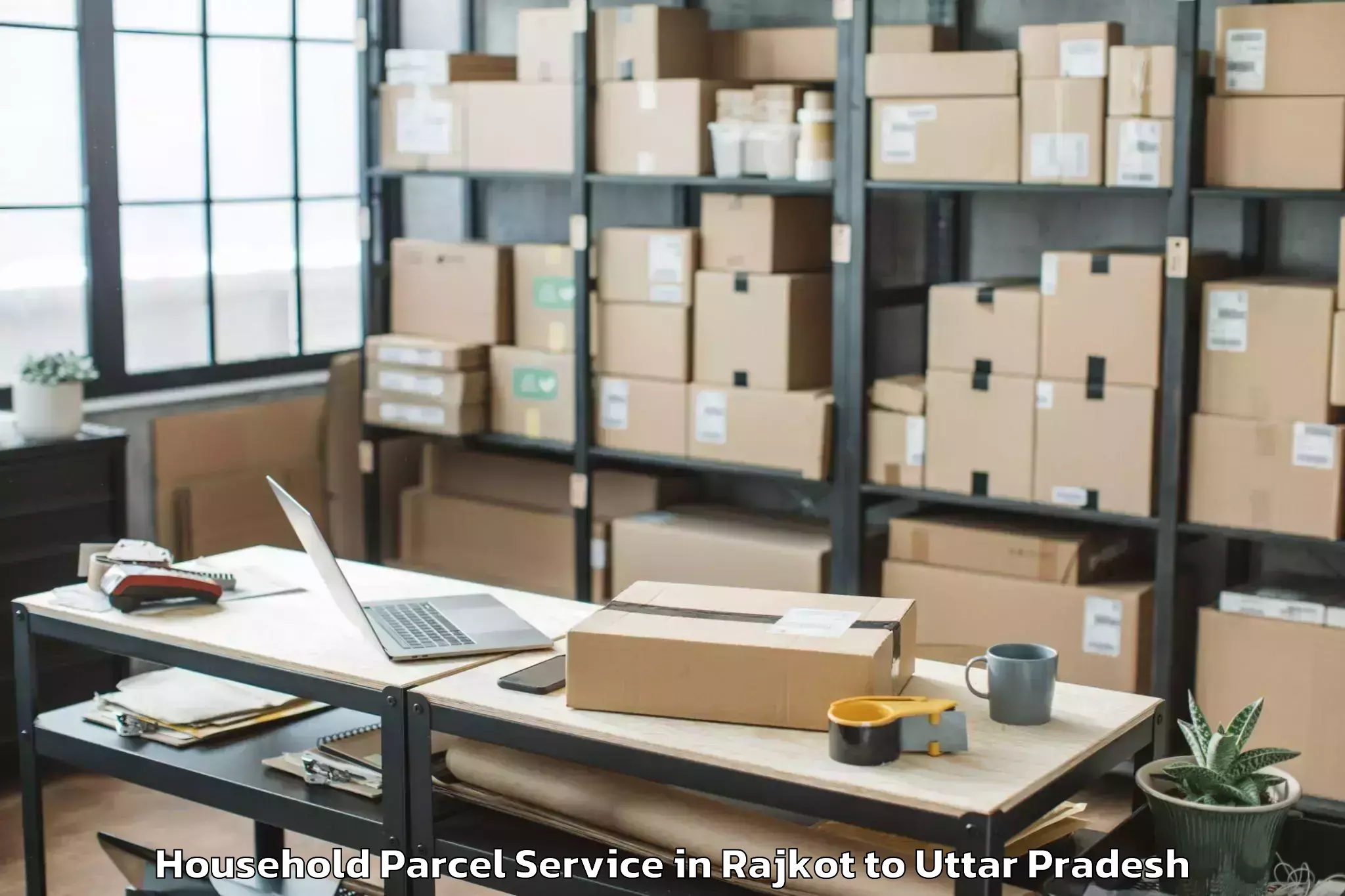 Hassle-Free Rajkot to Sadabad Household Parcel